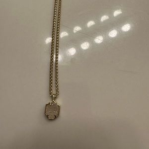 White gold long necklace Kendra Scott